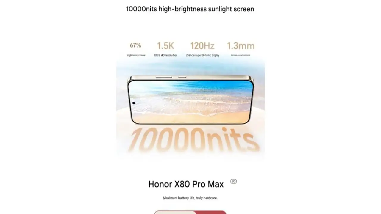 هل يغير هاتف HONOR X80 Pro Max قاعدة لعبة الشاشات بسطوع 10000 شمعة؟